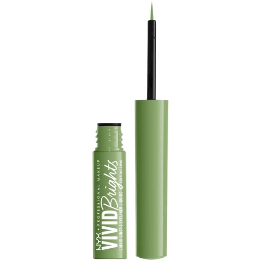 shop NYX Prof. Makeup Up Vivid Brights Liquid Eyeliner 2 ml - 02 Ghosted Green af NYX Professional Makeup - online shopping tilbud rabat hos shoppetur.dk