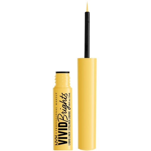 shop NYX Prof. Makeup Up Vivid Brights Liquid Eyeliner 2 ml - 03 Had Me At Yellow af NYX Professional Makeup - online shopping tilbud rabat hos shoppetur.dk