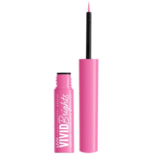 shop NYX Prof. Makeup Up Vivid Brights Liquid Eyeliner 2 ml - 08 Don't Pink Twice af NYX Professional Makeup - online shopping tilbud rabat hos shoppetur.dk