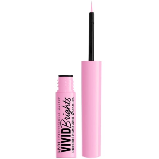 shop NYX Prof. Makeup Up Vivid Brights Liquid Eyeliner 2 ml - 09 Sneaky Pink af NYX Professional Makeup - online shopping tilbud rabat hos shoppetur.dk