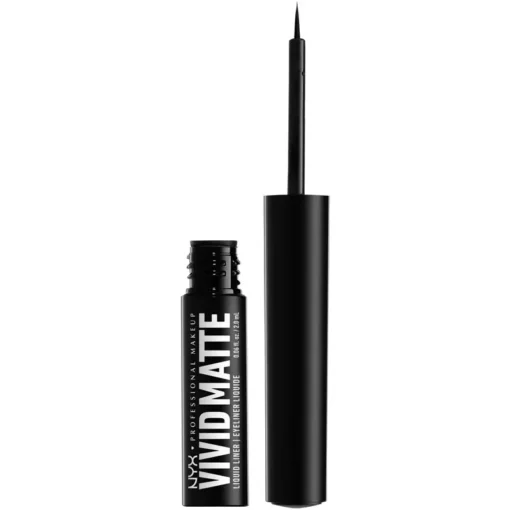 shop NYX Prof. Makeup Vivid Matte Liquid Eyeliner 2 ml - 01 Black af NYX Professional Makeup - online shopping tilbud rabat hos shoppetur.dk