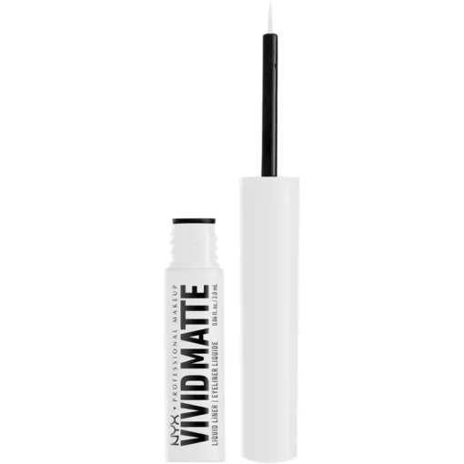 shop NYX Prof. Makeup Vivid Matte Liquid Eyeliner 2 ml - 02 White af NYX Professional Makeup - online shopping tilbud rabat hos shoppetur.dk