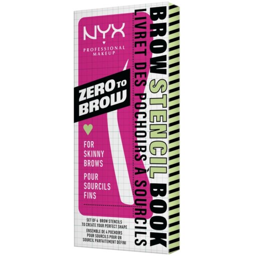 shop NYX Prof. Makeup Zero To Brow Stencils 4 Pieces - Skinny Brows af NYX Professional Makeup - online shopping tilbud rabat hos shoppetur.dk