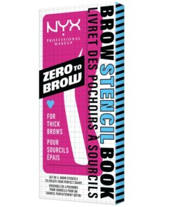 shop NYX Prof. Makeup Zero To Brow Stencils 4 Pieces - Thick Brows af NYX Professional Makeup - online shopping tilbud rabat hos shoppetur.dk