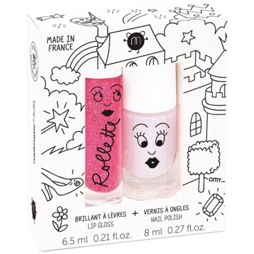 shop Nailmatic Kids Lip Gloss And Nail Polish Set - Fairytales af Nailmatic - online shopping tilbud rabat hos shoppetur.dk