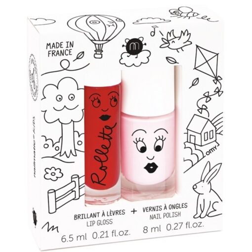 shop Nailmatic Kids Lip Gloss And Nail Polish Set - Kids Cottage af Nailmatic - online shopping tilbud rabat hos shoppetur.dk