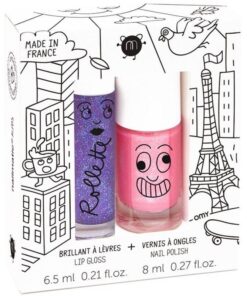 shop Nailmatic Kids Lip Gloss And Nail Polish Set - Lovely City af Nailmatic - online shopping tilbud rabat hos shoppetur.dk