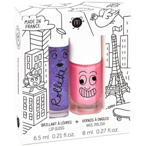 shop Nailmatic Kids Lip Gloss And Nail Polish Set - Lovely City af Nailmatic - online shopping tilbud rabat hos shoppetur.dk