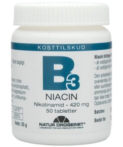 shop Natur Drogeriet B3 Niacin 420 mg 50 Pieces af Natur Drogeriet - online shopping tilbud rabat hos shoppetur.dk