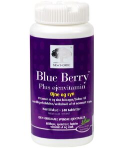 shop New Nordic Blue Berry Plus Øjenvitamin 240 Pieces af New Nordic - online shopping tilbud rabat hos shoppetur.dk