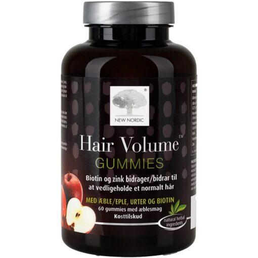 shop New Nordic Hair Volume Gummies 60 Pieces af New Nordic - online shopping tilbud rabat hos shoppetur.dk