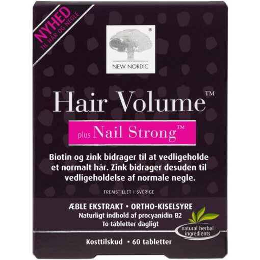 shop New Nordic Hair Volume Plus Nail Strong 60 Pieces af New Nordic - online shopping tilbud rabat hos shoppetur.dk