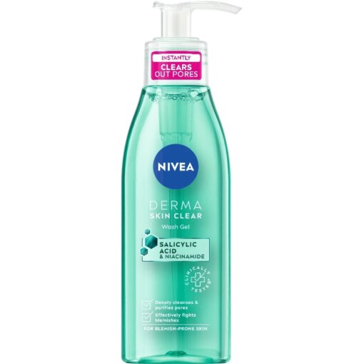 shop Nivea DERMA Skin Clear Wash Gel 150 ml af Nivea - online shopping tilbud rabat hos shoppetur.dk