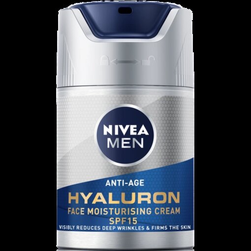 shop Nivea Men Anti-Age Hyaluron Face Cream SPF 15 - 50 ml af Nivea - online shopping tilbud rabat hos shoppetur.dk