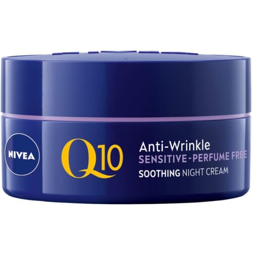 shop Nivea Q10 Power Anti-Wrinkle Sensitive Night Cream 50 ml af Nivea - online shopping tilbud rabat hos shoppetur.dk