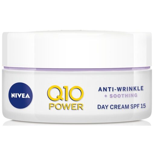 shop Nivea Q10 Power Anti-Wrinkle + Soothing Day Cream SPF 15 - 50 ml af Nivea - online shopping tilbud rabat hos shoppetur.dk