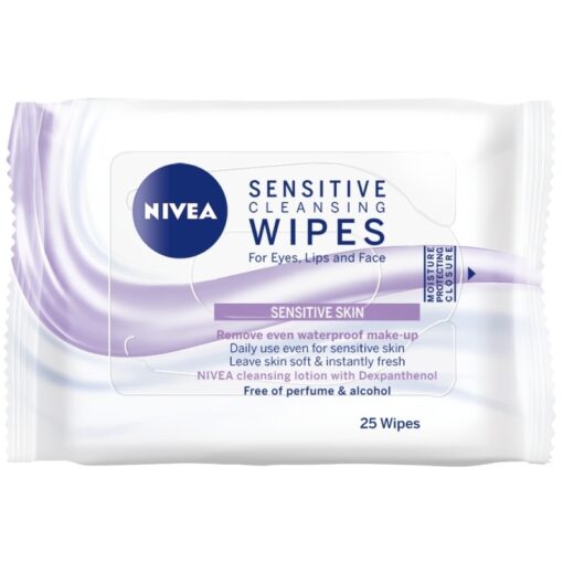 shop Nivea Sensitive Cleansing Wipes 25 Wipes af Nivea - online shopping tilbud rabat hos shoppetur.dk