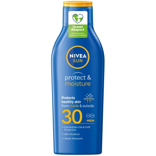 shop Nivea Sun Protect & Moisture Lotion SPF 30 - 200 ml af Nivea - online shopping tilbud rabat hos shoppetur.dk