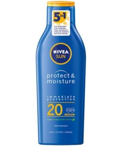 shop Nivea Sun Protect & Moisture Sun Lotion SPF 20 - 200 ml af Nivea - online shopping tilbud rabat hos shoppetur.dk