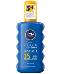 shop Nivea Sun Protect & Moisture Sun Spray SPF 15 - 200 ml af Nivea - online shopping tilbud rabat hos shoppetur.dk