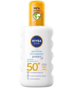 shop Nivea Sun Sensitive Protect & Soothing Spray SPF 50+ - 200 ml af Nivea - online shopping tilbud rabat hos shoppetur.dk