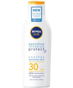 shop Nivea Sun Sensitive & Protect Sun Lotion SPF 30 - 200 ml af Nivea - online shopping tilbud rabat hos shoppetur.dk