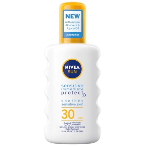 shop Nivea Sun Sensitive & Protect Sun Spray SPF 30 - 200 ml af Nivea - online shopping tilbud rabat hos shoppetur.dk