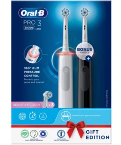 shop Oral-B Pro 3 3900N Sensitive White + Bonus Handle af OralB - online shopping tilbud rabat hos shoppetur.dk