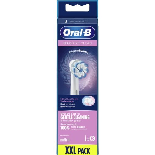 shop Oral-B Sensitive Clean Brush Heads 8 Pieces af OralB - online shopping tilbud rabat hos shoppetur.dk