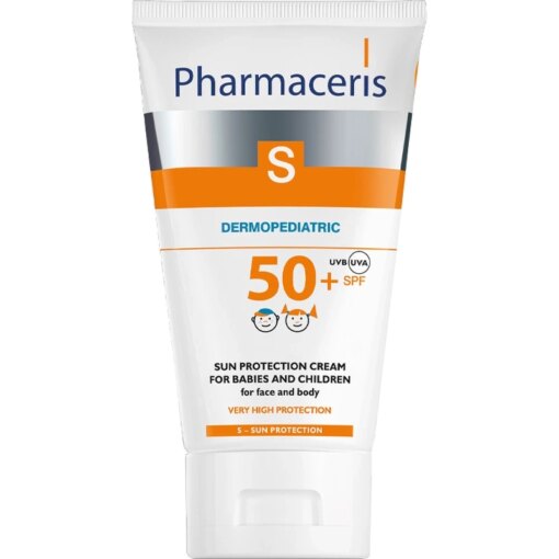 shop Pharmaceris S Dermopediatric Sun Protection Cream Face & Body SPF 50+ - 125 ml af Pharmaceris - online shopping tilbud rabat hos shoppetur.dk