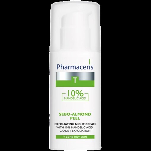 shop Pharmaceris T Sebo-Almond Peel 10% Exfoliating Night Cream 50 ml af Pharmaceris - online shopping tilbud rabat hos shoppetur.dk