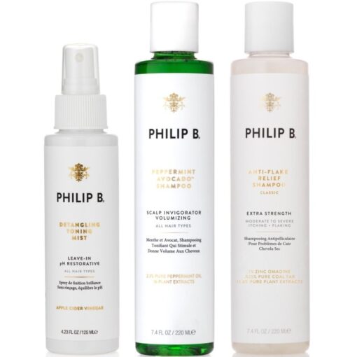 shop Philip B Toning Mist & Volumizing Shampoo + Anti-Flake Shampoo Set af Philip B - online shopping tilbud rabat hos shoppetur.dk