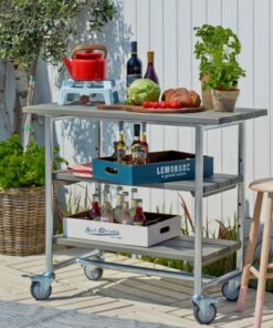 shop Plus rullebord med 2 hylder - Urban Picnic - Gråbrun af plus - online shopping tilbud rabat hos shoppetur.dk