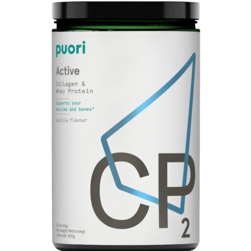 shop Puori Active CP2 Collagen & Whey Protein 400 gr. - Vanilla af Puori - online shopping tilbud rabat hos shoppetur.dk