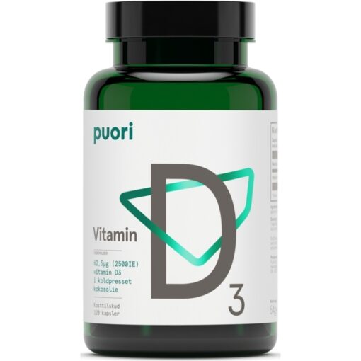 shop Puori Vitamin D3 - 120 Pieces af Puori - online shopping tilbud rabat hos shoppetur.dk