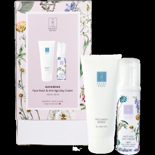 shop Raunsborg Face Wash & Anti-age Day Cream Gift Set (Limited Edition) af Raunsborg - online shopping tilbud rabat hos shoppetur.dk