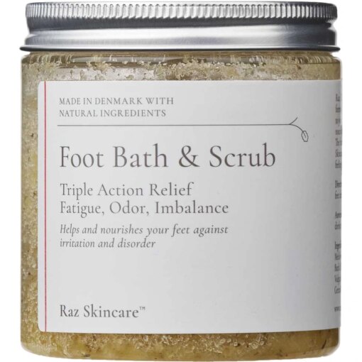 shop Raz Skincare Foot Bath & Scrub Triple Action Relief 200 gr. af Raz Skincare - online shopping tilbud rabat hos shoppetur.dk