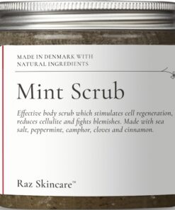 shop Raz Skincare Mint Scrub 200 gr. af Raz Skincare - online shopping tilbud rabat hos shoppetur.dk