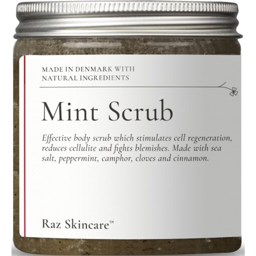 shop Raz Skincare Mint Scrub 200 gr. af Raz Skincare - online shopping tilbud rabat hos shoppetur.dk