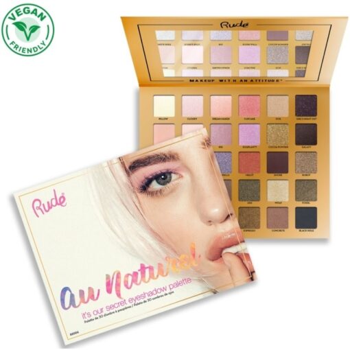 shop Rude Cosmetics 30 Eyeshadow Palette - Au Naturel af Rude Cosmetics - online shopping tilbud rabat hos shoppetur.dk