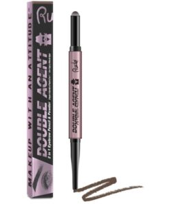 shop Rude Cosmetics Double Agent 2 in 1 Eyebrow Pencil & Powder - Neutral Brown af Rude Cosmetics - online shopping tilbud rabat hos shoppetur.dk