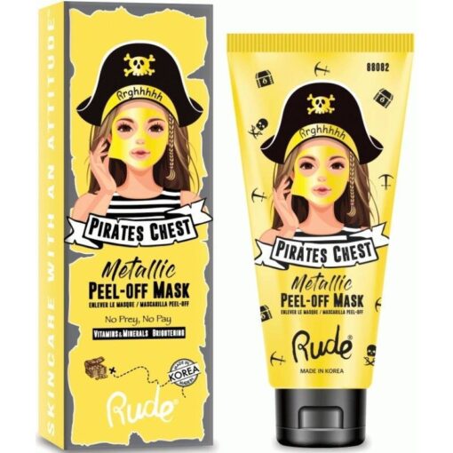 shop Rude Cosmetics Pirates Chest Peel Off Mask 60 ml - Brightening (U) af Rude Cosmetics - online shopping tilbud rabat hos shoppetur.dk