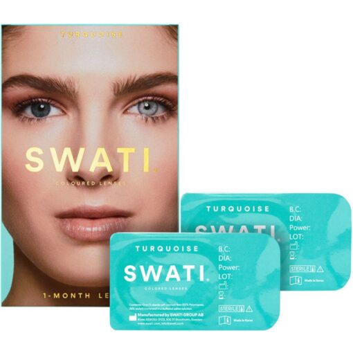 shop SWATI Cosmetics 1 Month Lenses - Turquoise af SWATI Cosmetics - online shopping tilbud rabat hos shoppetur.dk