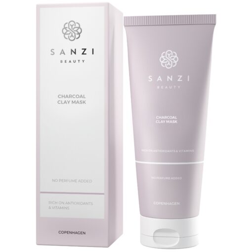 shop Sanzi Beauty Charcoal Clay Mask 100 ml af Sanzi Beauty - online shopping tilbud rabat hos shoppetur.dk