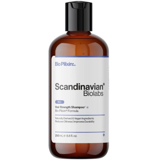 shop Scandinavian Biolabs Hair Strength Shampoo+ Men 250 ml af Scandinavian Biolabs - online shopping tilbud rabat hos shoppetur.dk