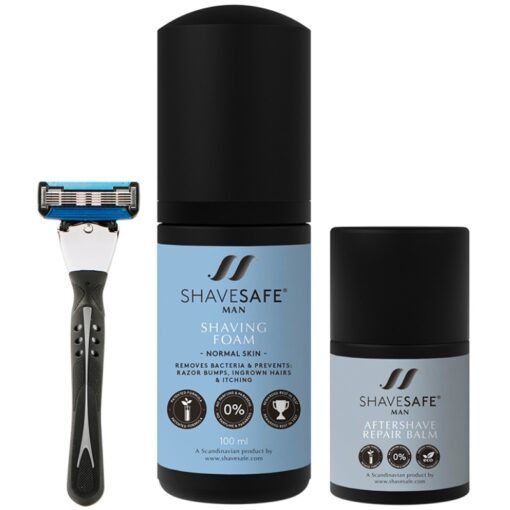 shop ShaveSafe Man Kit - Normal Skin af ShaveSafe - online shopping tilbud rabat hos shoppetur.dk