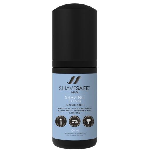 shop ShaveSafe Man Shaving Foam 100 ml - Normal Skin af ShaveSafe - online shopping tilbud rabat hos shoppetur.dk