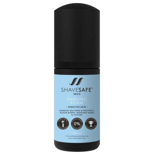 shop ShaveSafe Man Shaving Foam 100 ml - Sensitive Skin af ShaveSafe - online shopping tilbud rabat hos shoppetur.dk