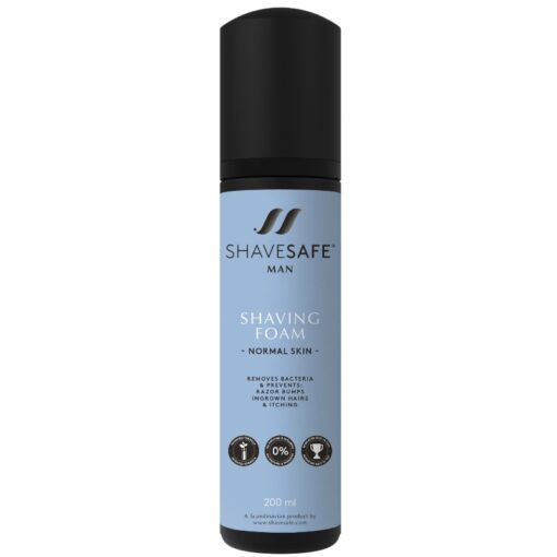 shop ShaveSafe Man Shaving Foam 200 ml - Normal Skin af ShaveSafe - online shopping tilbud rabat hos shoppetur.dk