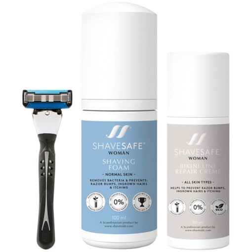 shop ShaveSafe Woman Kit - Normal Skin af ShaveSafe - online shopping tilbud rabat hos shoppetur.dk